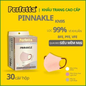 Khẩu Trang KN95 Màu Hồng Perfetta Pinakle