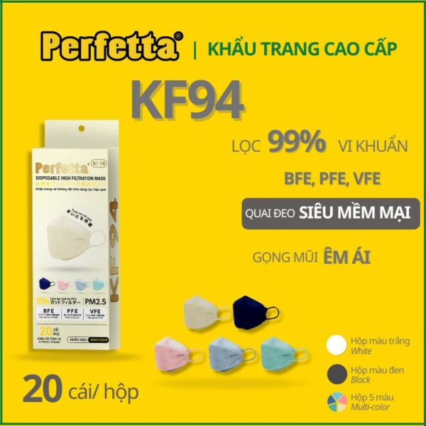 Khẩu Trang Mix Màu Perfetta KF94