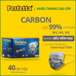 Khẩu Trang Than Hoạt Tính Perfetta Activated Carbon