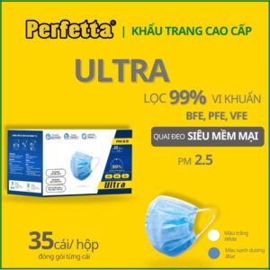 Khẩu Trang Y Tế Màu Xanh 4 Lớp